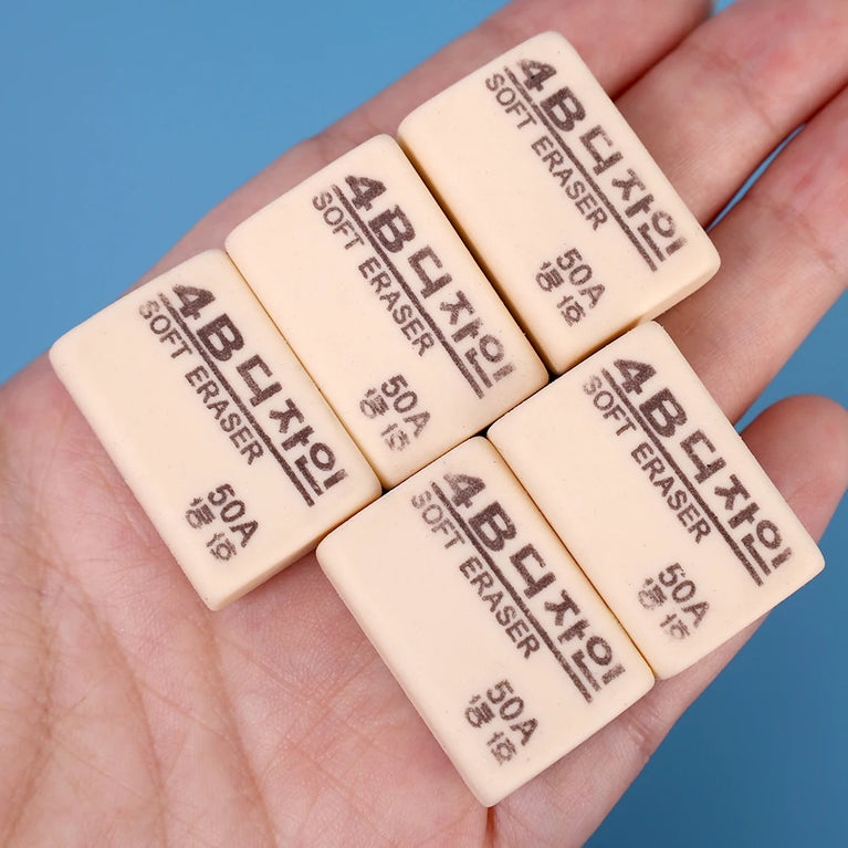 4B Professional Soft Rubber Eraser | High-Efficiency Art & Writing Correction