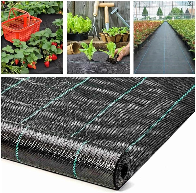Heavy-Duty Weed Barrier Landscape Fabric | UV-Stabilized Soil Cover & Garden Weed Control