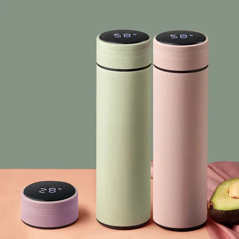 500ml Smart Stainless Steel Insulated Water Bottle with Display