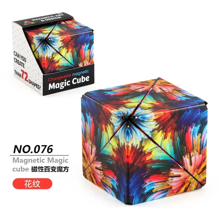 Changeable Magnetic Geometry Cube | 3D Anti-Stress Shape-Shifting Puzzle